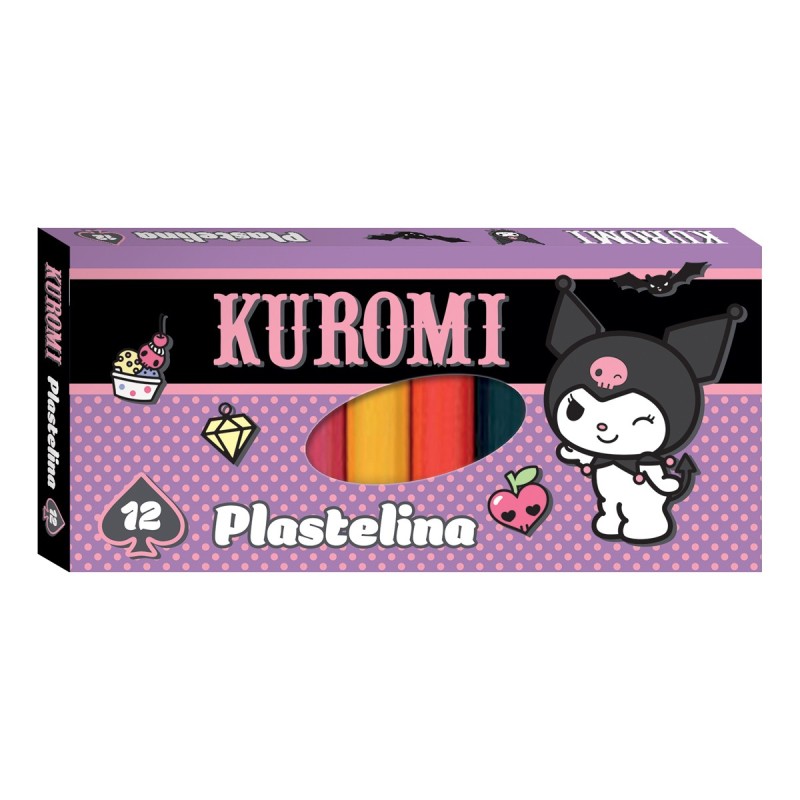 Պլաստիլին 12 գույն “Kuromi”